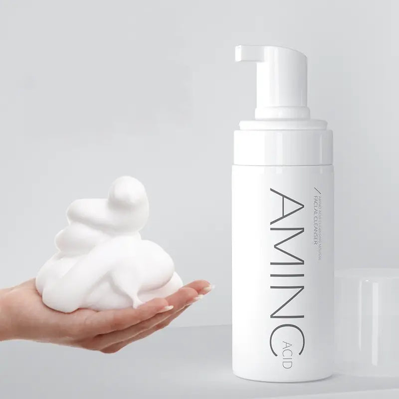 100/150ml Amino Acid Cleansing Mousse Oil Control Deep Cleaning Mites Removal Acne Moisturizing Face Cleanser Foam Brighten Skin