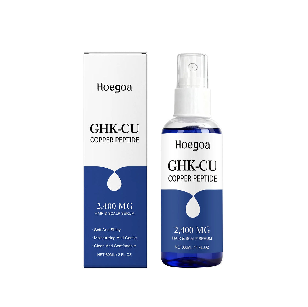 Copper Peptide Hair Growth Serum Anti Loss Improve Thinning Hair Moisturizer Smoothing Repairs Damaged Hair Scalp Care Essence