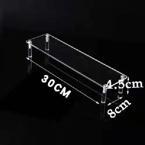 Acrylic Riser Display Shelf,3 Tier Display Stand for Amiibo Funko POP Figures,Cupcake Perfume Organizer Makeup Collection Doll