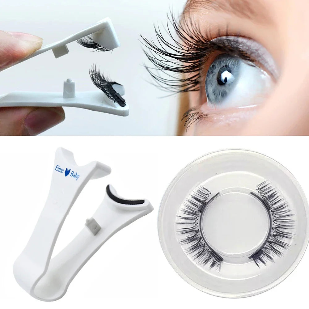Professional  EyelashesTweezer Curler Clip Clamp  Makeup 3D Mink Eyelashes Tweezer Magnetic Eyelashes Extension Applicator False