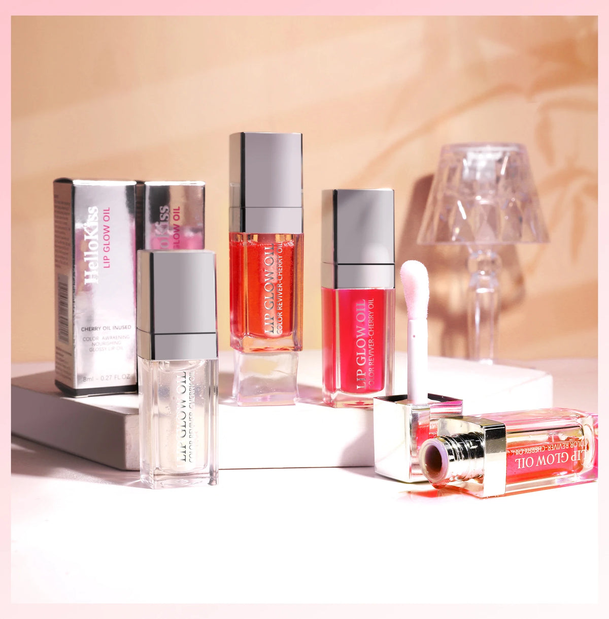 Crystal Jelly Moisturizing Lip Oil Plumping Lip Gloss Makeup Sexy Plump Lip Glow Oil Tinted Lip Plumper
