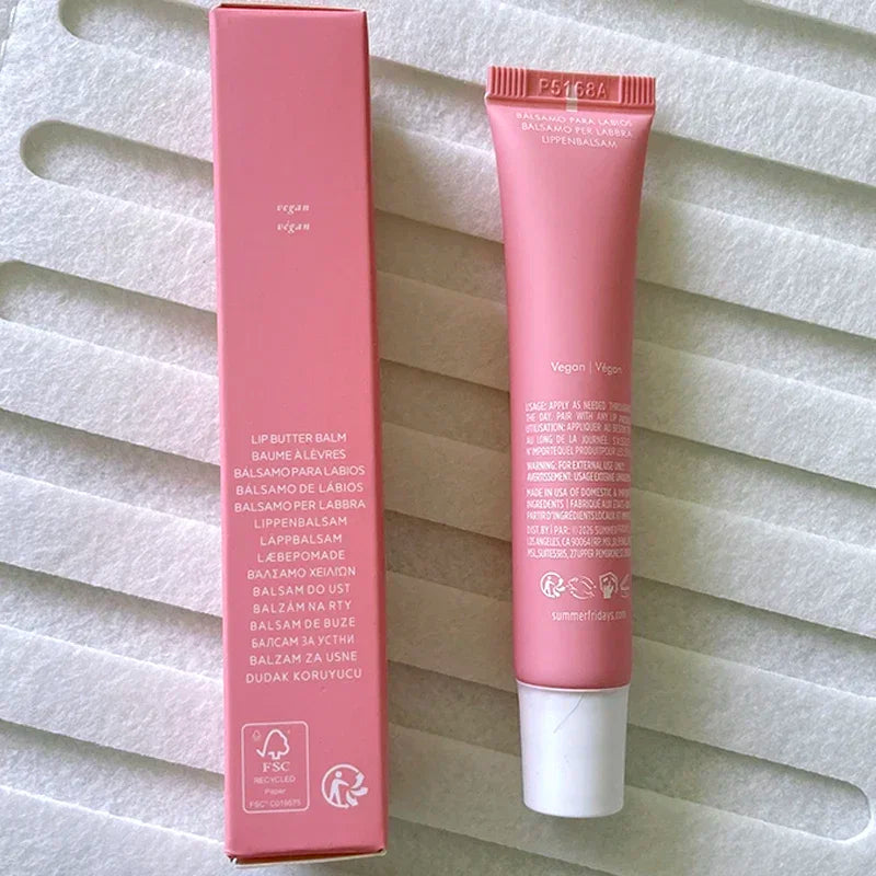 Summer Limited Rho Vanilla Beige LipBalm Moisturizing Transparent Lipstick Set Smooth Soft Tube Mirror Lip Gloss Lip Blum Makeup