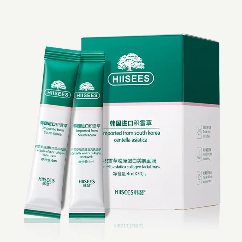 30pcs Centella Collagen Sleeping Facial Masks Skincare Anti Wrinkle Anti-aging Moisturizing Face Mask Korean Skin Care Products