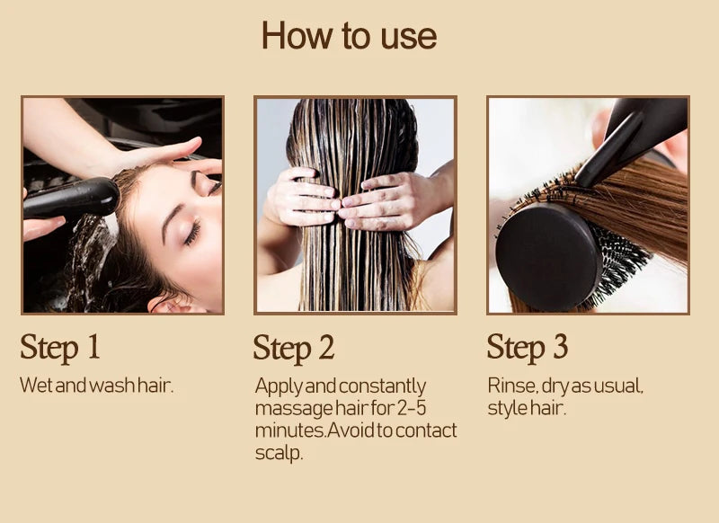 PURC 5s Magical Hair Mask Keratin Treatment Quick Smoothing Perm,Frizz Dry Damage Repairing Cream Restore Soft Masks Hair Care