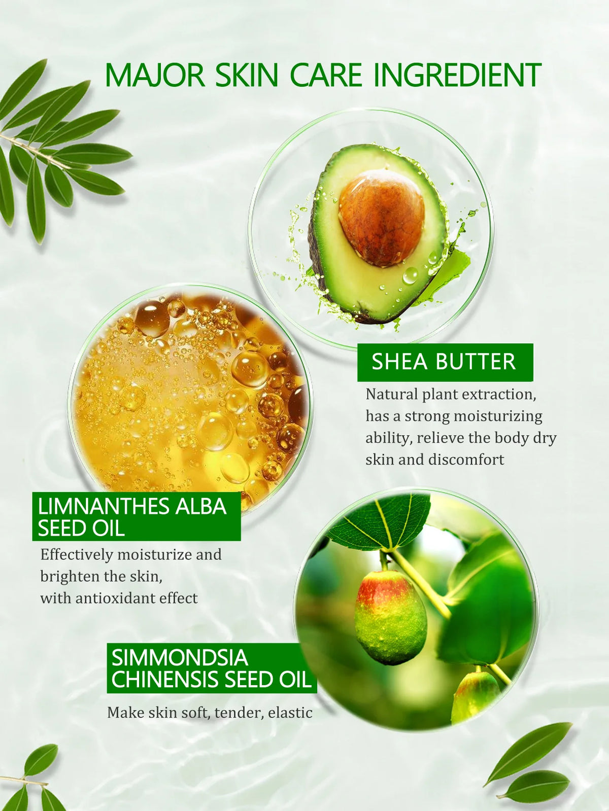 230g KOEC Avocado Dead Sea Salt Bathing Body Scrub Moisturizing Exfoliating Nourishing Brightening Shea Butter Natural Seed Oils