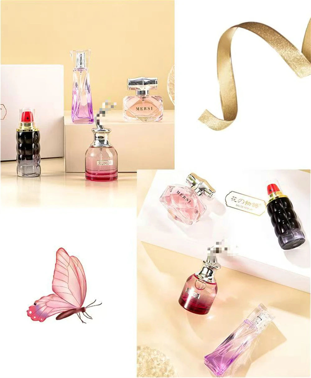 Classic Brand Perfume Women Eau de Parfums Dames 90ml Feminino Perfumes De Mujer Originales Gift Box 4Pcs Set Floral Scent Spray