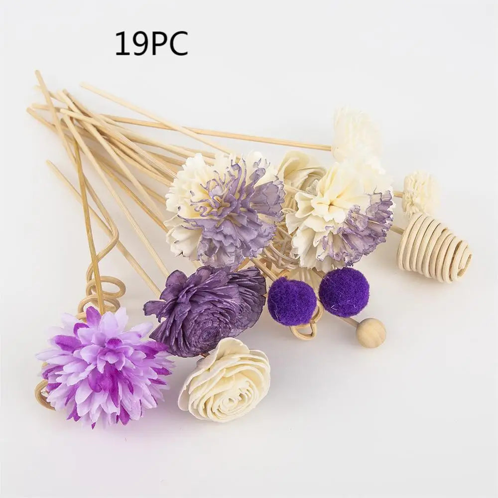 Chrysanthemum Reed Diffuser Sets Artificial Plant Fireless Aroma Vine Combination Desktop Decor Home Fragrance Products