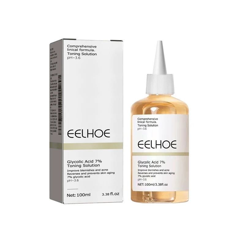 Glycolic Acid 7% Toning Solution Acne Remover Face Skincare Firming Moisturize Glycolic Acid Gentle Tone Exfoliating Toner 1/2pc
