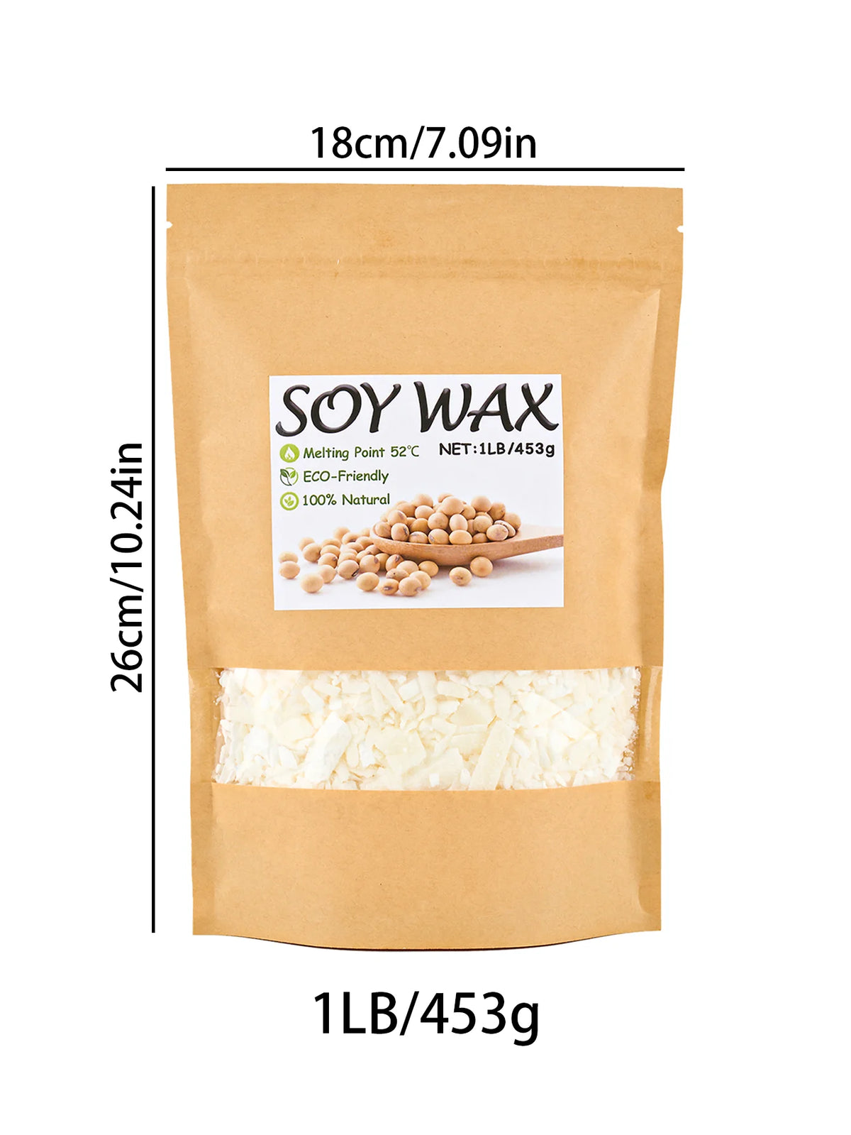 100g-1000g Natural Soy Wax DIY Handmade Candles Crafts Making Supplies 100% Additive-Free Wax Flakes Scented Candle Raw Material