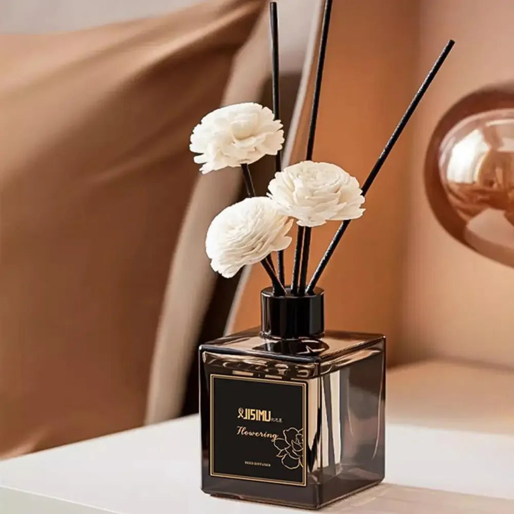 Long Lasting Gardenia Scent Premium Reed DiffuserHome Fragrance Liquid for Living Room Bedroom Odor Remover Hotel Aroma Diffuser