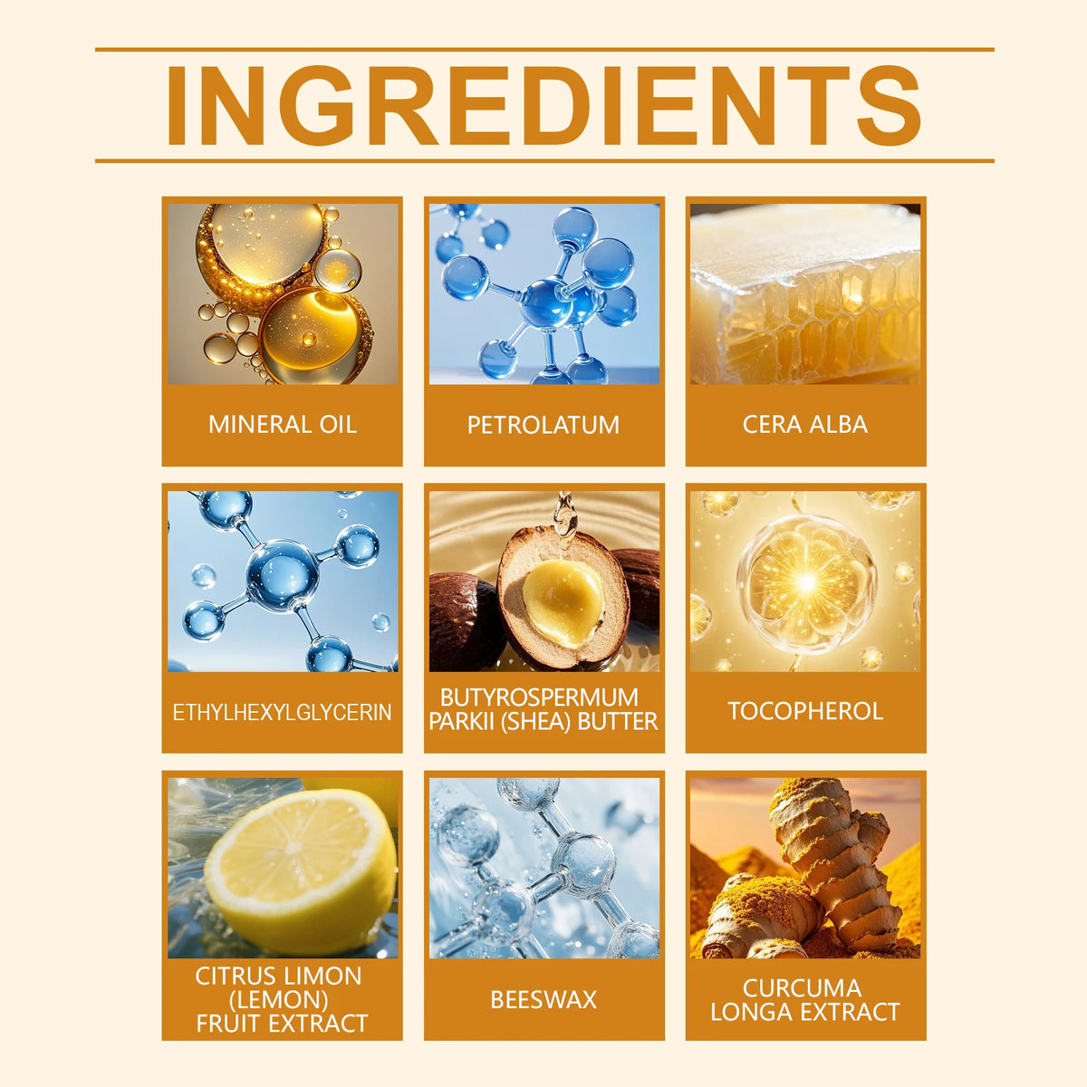 Turmeric Lemon Lip Balm Natural Shea Butter Lip Treatment For Dark Melanin Remove Hydrating Vegan Pre-Makeup Base Lip Stick