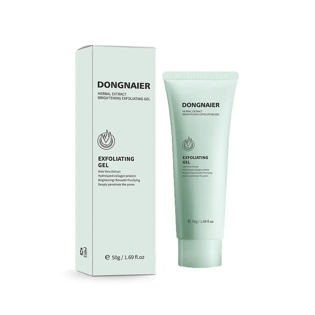 Herbal Exfoliating Gel for Deep Skin Cleansing Exfoliating, Moisturizes and Brightens Complexion Facial Care 50g 1pcs