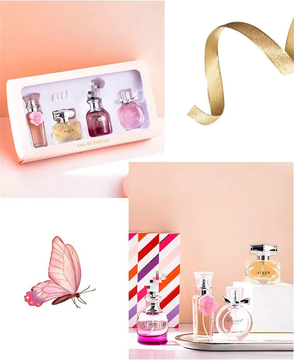Classic Brand Perfume Women Eau de Parfum Femme 100ml Club De Nuit Perfumes Feminino Gift Box 4Pcs Set Floral Fruity Scent Spray