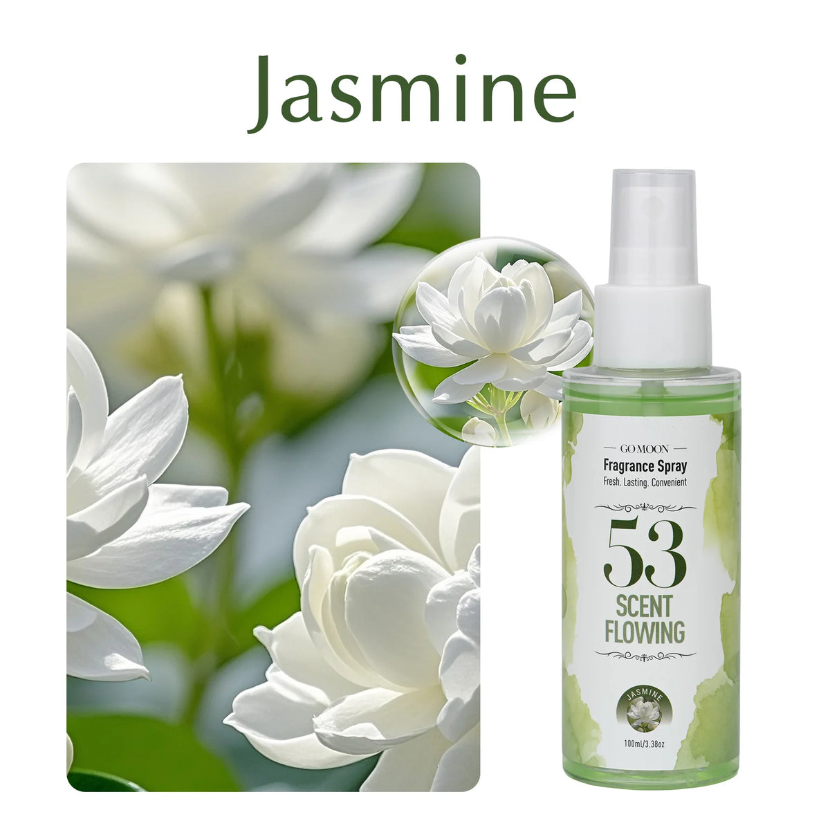 100ml/3.38oz, 10 Scents Fragrance Spray, Quickly Remove Odors, Long Lasting Fragrance, Air Fresh, Suitable for Home, Car, Gifts