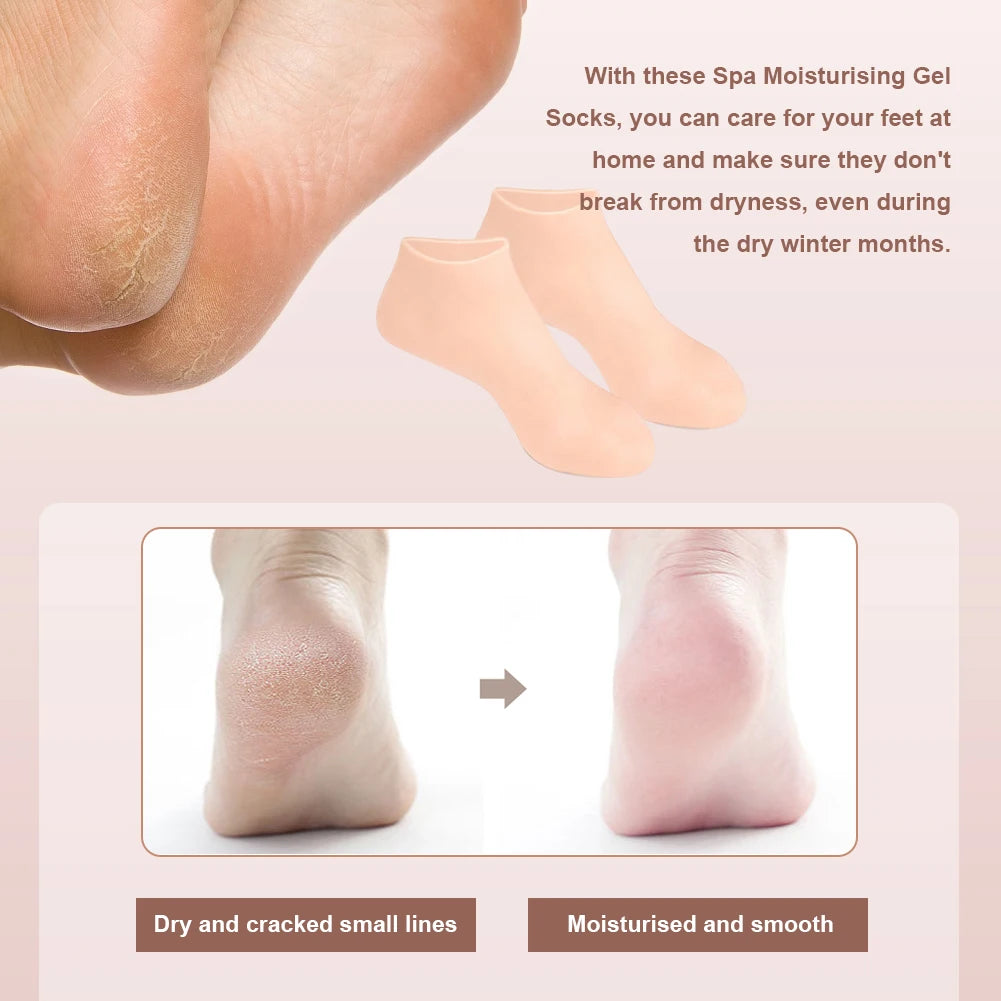 Silicone Exfoliating Socks & Gloves Anti Slip Foot & Hand Spa Mask Hands Peeling Gloves Prevents Dryness Feet/Hand Care Tools