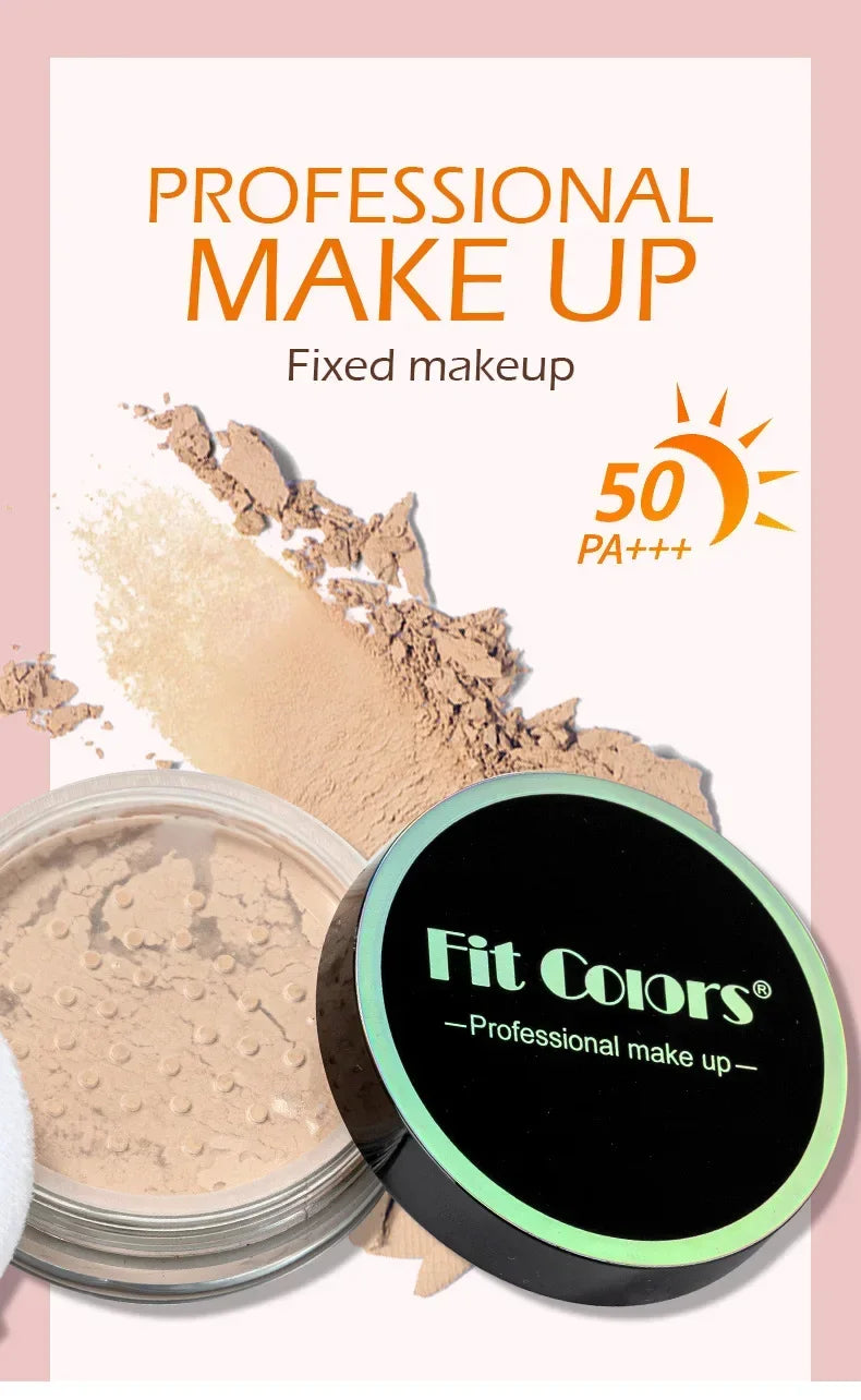 Fit Colors Concealer Smoothing Powder Waterproof, Sweat Resistant and Oil Resistant Makeup Powder Setting Powder