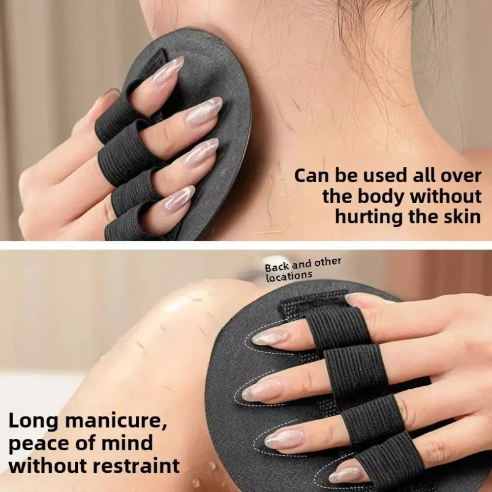 New Round Bath Gloves Rubber Strong Exfoliating Brush Wear-resistant Labor-saving Exfoliating Bath Towel Household