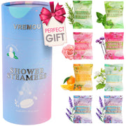 Shower Steamers Aromatherapy - Birthday Gifts for Women, 8 Pack Shower Bombs with Essential Oils, Spa Gifts for Women