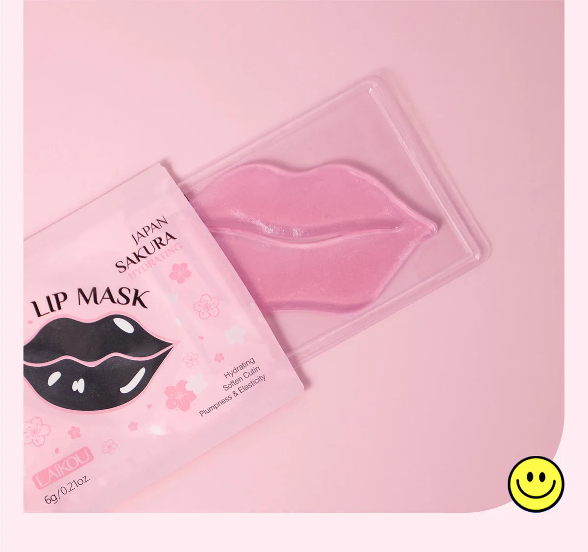 Japan Sakura Collagen Lip Mask Hydrating Plumping Treatment For Dry Lips Repair Gel Pads Night Care Essential