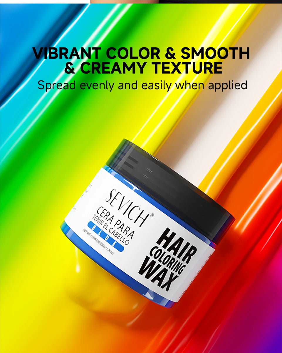 SEVICH Fashion One-Time Hair Color Wax Styling Temporary Dye Cream Gel Mud Pomade For Beards Eyebrow Easy To Wash Hair Dye Wax