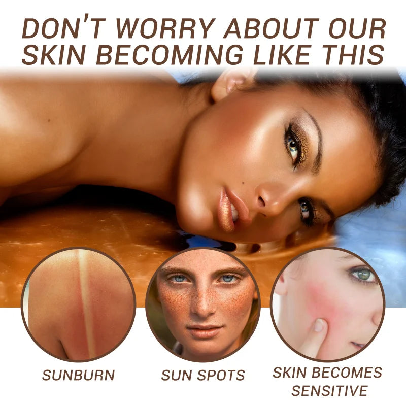 Fake Tan Peptide Serums Liquid Cosmetics Dark Self Tanning Serum Drops Face Body Bronzing Essence For Fine Lines Skin Care