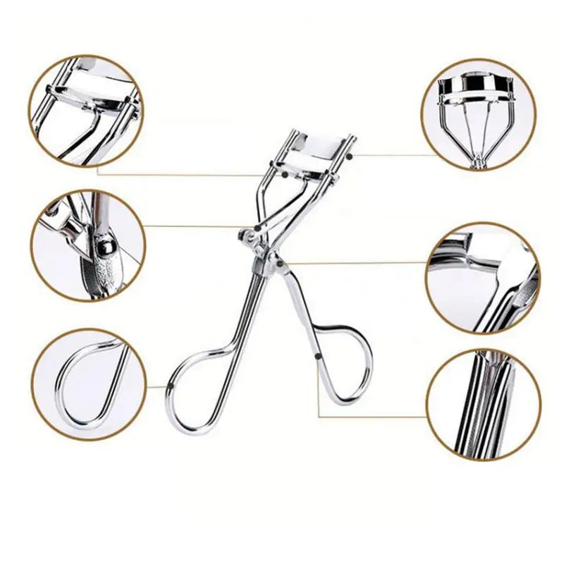 1pc Black/Silver Curling Eyelash Curler Stainless Steel Eyes Makeup Eyelash Curler Clips Curling Eyelashes Cosmetic Beauty Tools