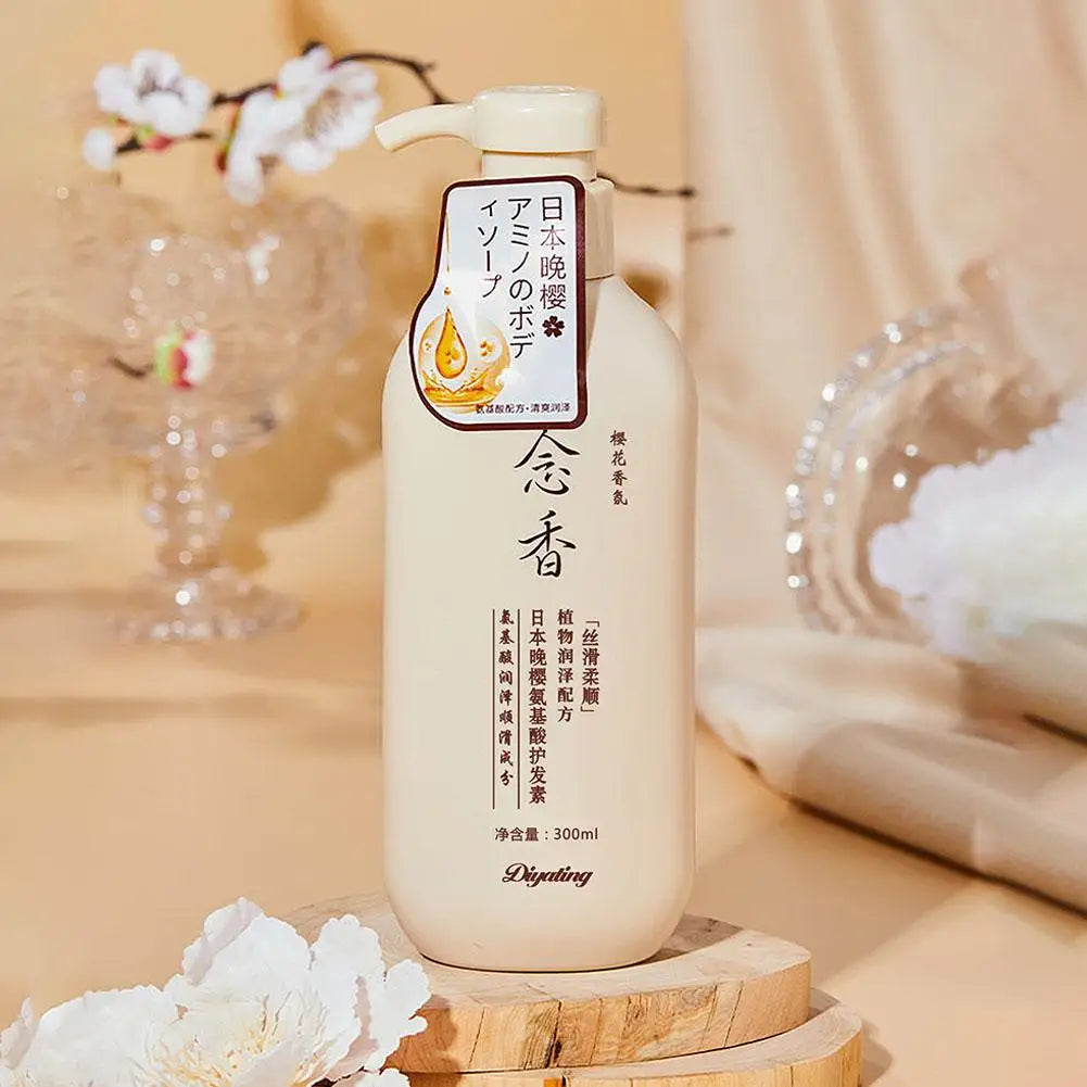 300ml Amino acid fragrant Japanese evening shampoo hair conditioner conditioner and Se hair shampoo bath lotion sham I6H9