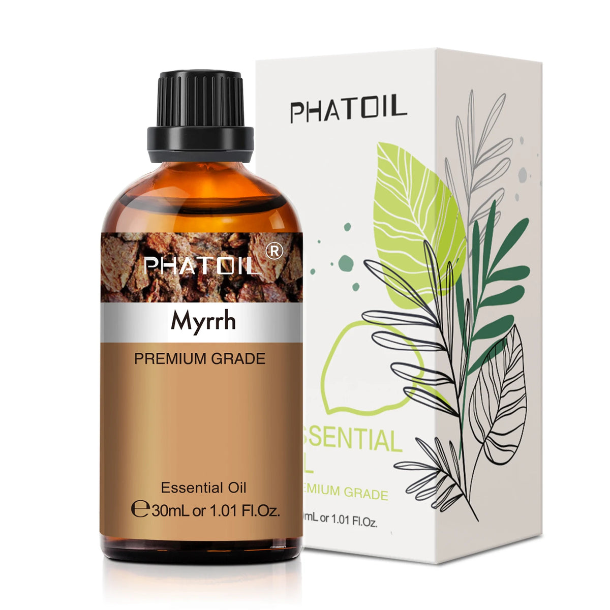 PHATOIL 1PCS Aromatherapy Essential Oil 30ml Lemon Eucalyptus Lavender Bergamot Jasmine Juniper Rose Vanilla Aroma Essential Oil