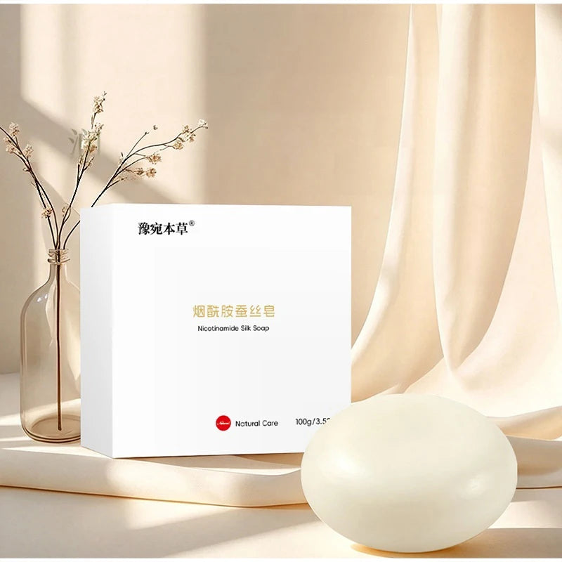 Niacinamide Silk Soap Handmade Cleansing Soap 100g Mild Non Irritating Plant Extracts Suitable For Bathing Cleansing Purposes