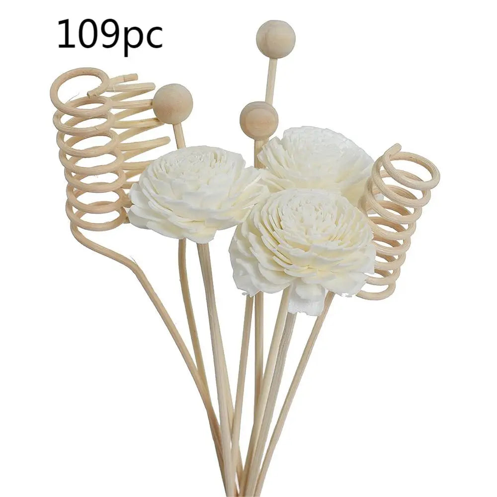 Chrysanthemum Reed Diffuser Sets Artificial Plant Fireless Aroma Vine Combination Desktop Decor Home Fragrance Products