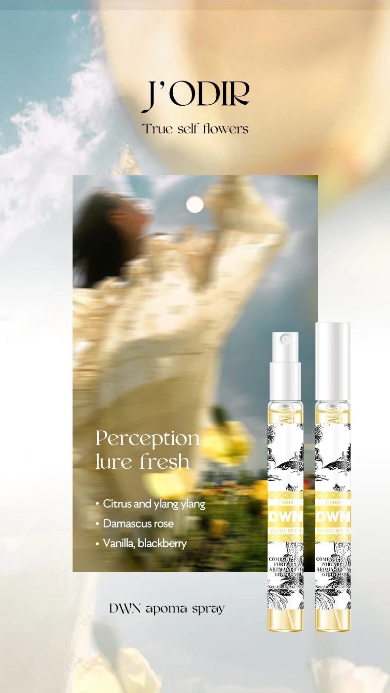 Women's 10 Piece Mixed Alcohol-Free Fragrance Set (Romantic and Elegant Gift Box, Long-Lasting Floral Fragrance)