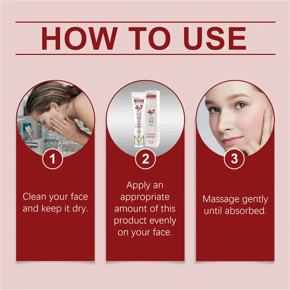 Powerful Spot-Removing Whiten Cream Brighten Skin Fast Eliminates Melanin Pigmentation Melasma Dark Spots Korean Face Skin Care