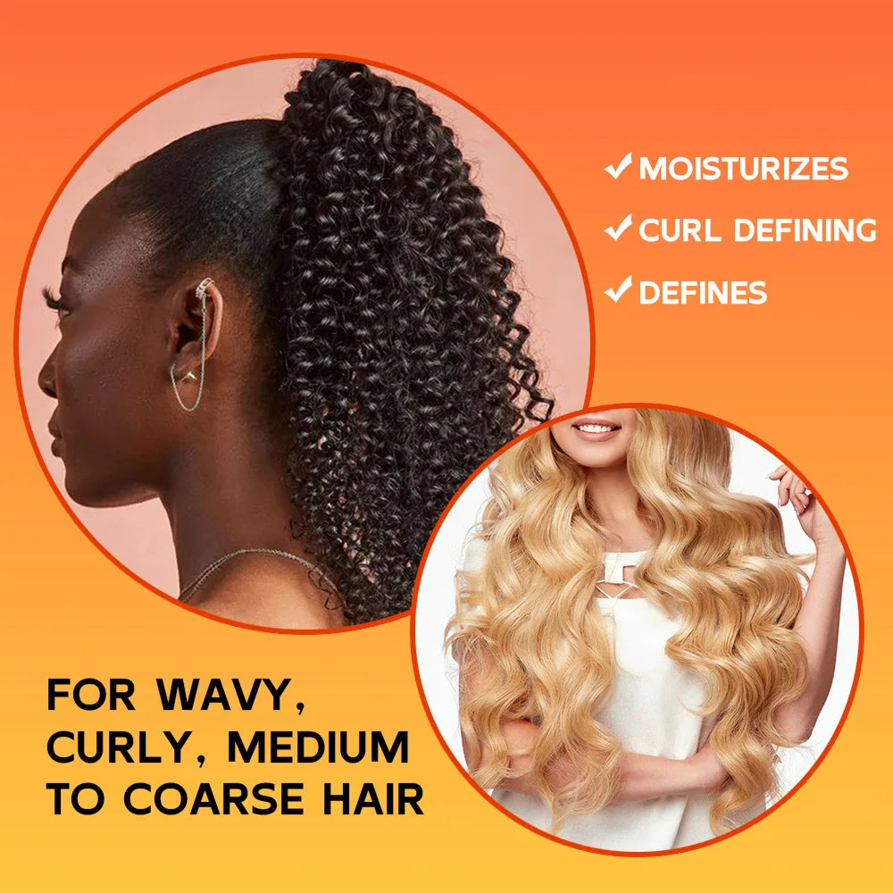 280ml Curly hair cream Elastic styling Moisturizing Improves frizzy hair Fluffy Leave-in conditioner Elastin  Hair care