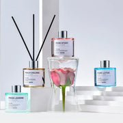 50ml Reed Diffuser Sets Rose Lavender Jasmine Essential Oil with Expanding Stick Hotel Home Aromatherapy Air Fresh Fragrance