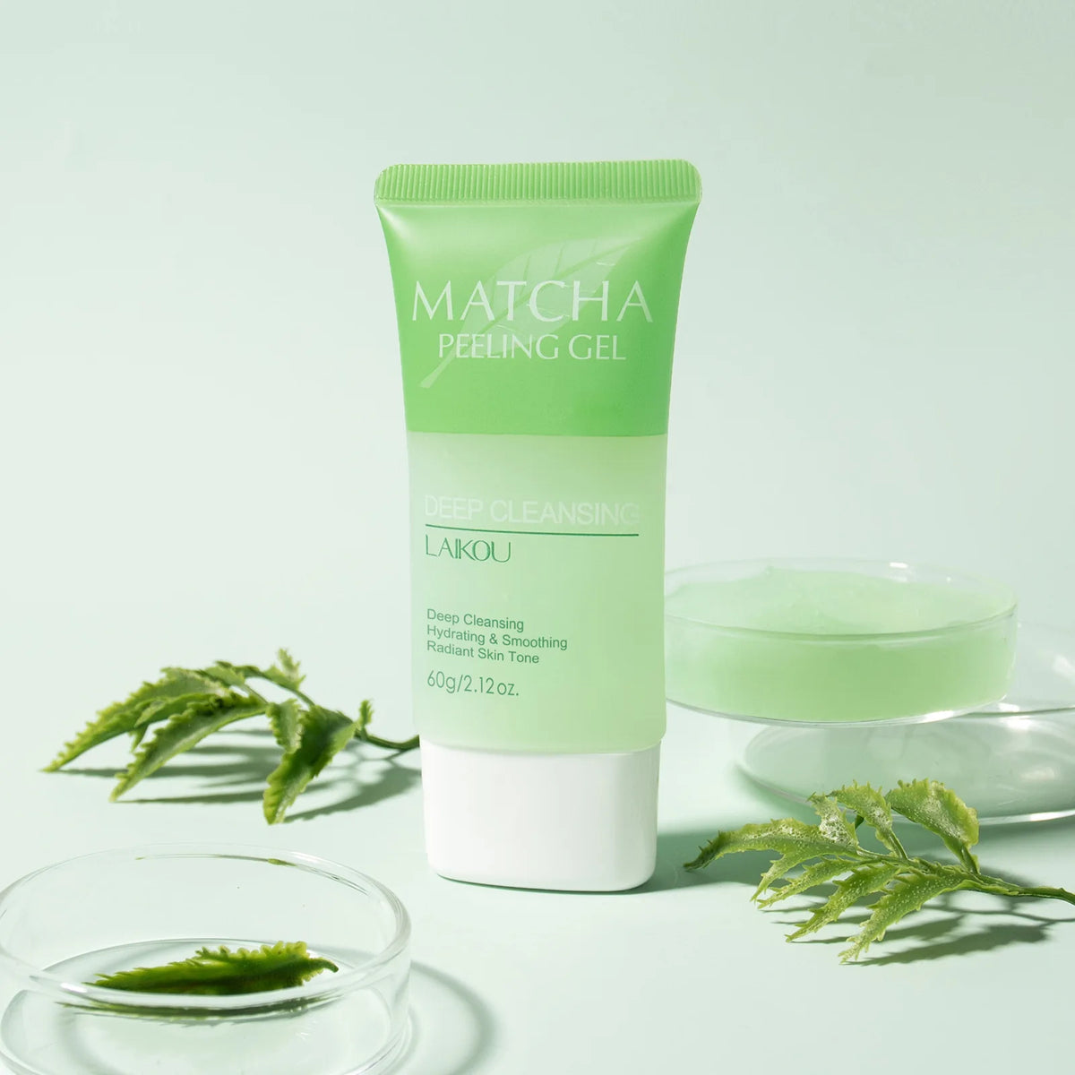 LAIKOU Matcha Exfoliating Peeling Gel Facial Scrub Moisturizing Nourishing Repair Scrubs Face Cream Beauty Skin Care