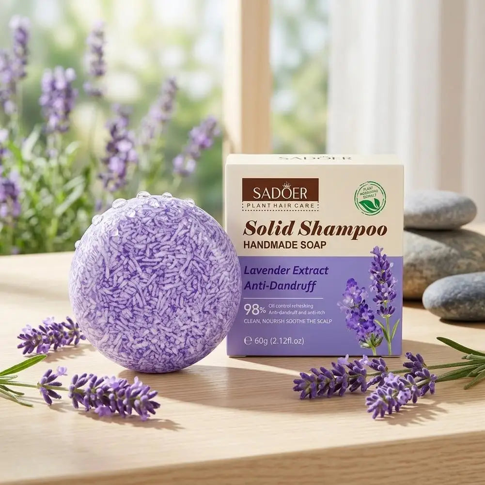 Solid Shampoo Bar Organic Plant Hair Care Soap Anti Dandruff Oil Control Nourishing Natural Handmade Shampoo Soap 60g