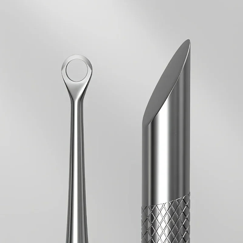 2pcs Multifunctional Nail Tool Set | Professional Dead Skin Trimmer Nail File Double-Ended Dead Skin And Cuticle Remover