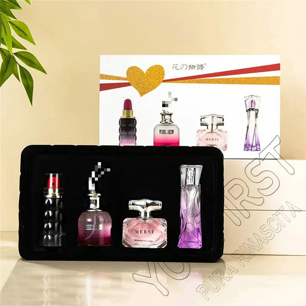 Classic Brand Perfume Women Eau de Parfums Dames 90ml Feminino Perfumes De Mujer Originales Gift Box 4Pcs Set Floral Scent Spray