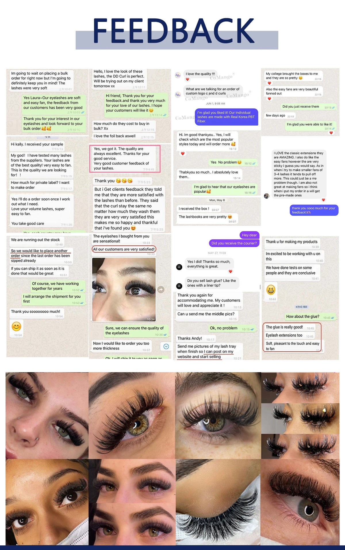 CoMango W Eyelash Extension Automatic Flowering 2d/3d/4d/5d/6d/8d W Fake Lashes 0.07 CD Premade Volume Fans Individual Eyelashes