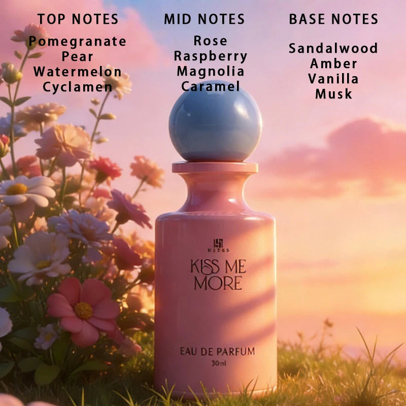 Brand Perfume Gift Set Premium Luxury Perfume Fresh Natural Rose Jasmine Vanilla Eau De Toilette Lasting Alluring Women Perfume