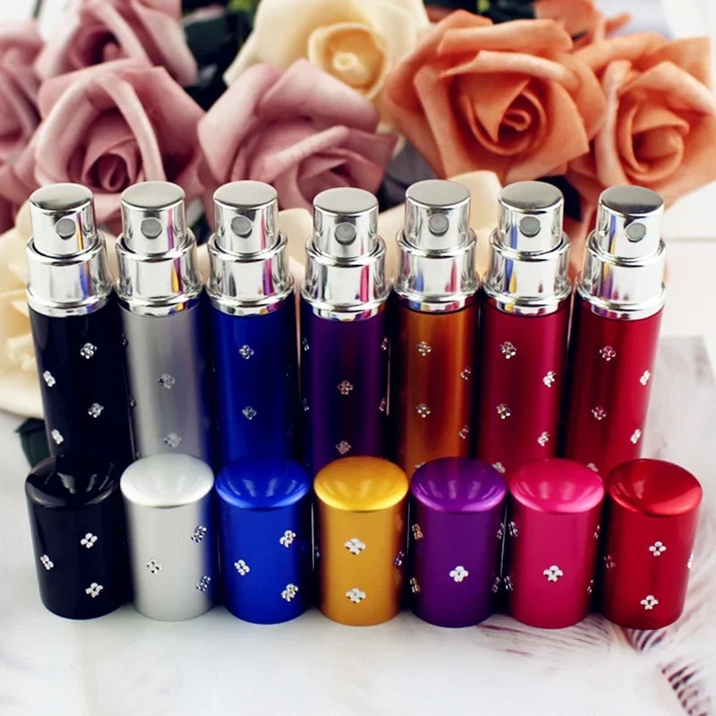 1PC 5ml Small Portable Perfume Bottle 10ml Empty Perfume Atomizer Metal Spray Pump Bottles