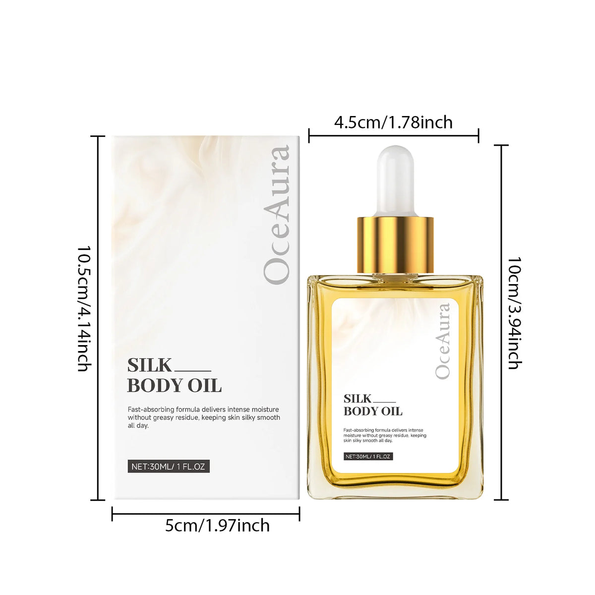 Improved Dry Silk Softening Body Oil Exfoliating Refreshing Moisturizing Non-Greasy Skin-Friendly Soft Easily Absorbed Body Oil