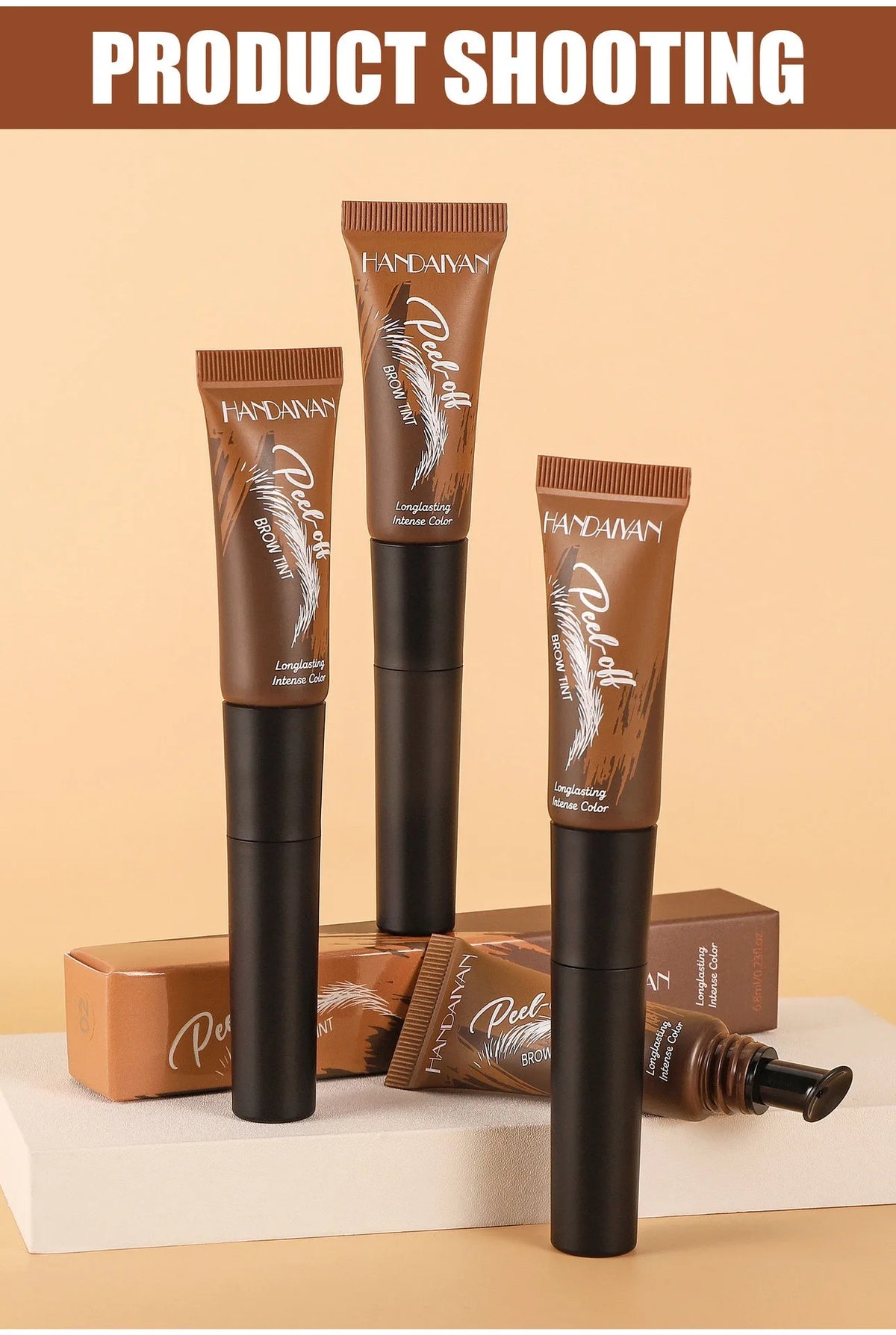 5 Colors Peel Off Eyebrow Gel Semi Permanent Brow Tint Waterproof Lasting Tattoo Peel Off Eyebrow Gel Tint Natural Brows Makeup