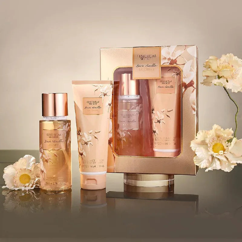 Perfume And Body Lotion Set,Luxury Floral Fruity Women Cream Vanilla Fragrance,Moisturizing Exfoliating,Fresh Sweet Body Spray