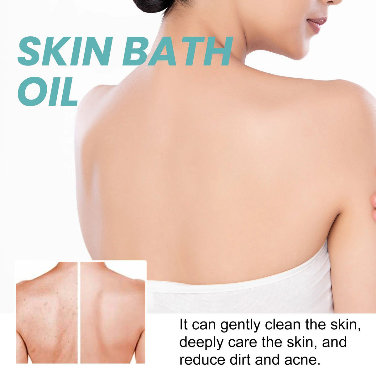 Skin Bath Oil 100ml Spa Moisturizing Bath Oil for Dry Rough Body Skin Hydrating Bubble Bath Moisturizing Nourishing Body Oil ﻿