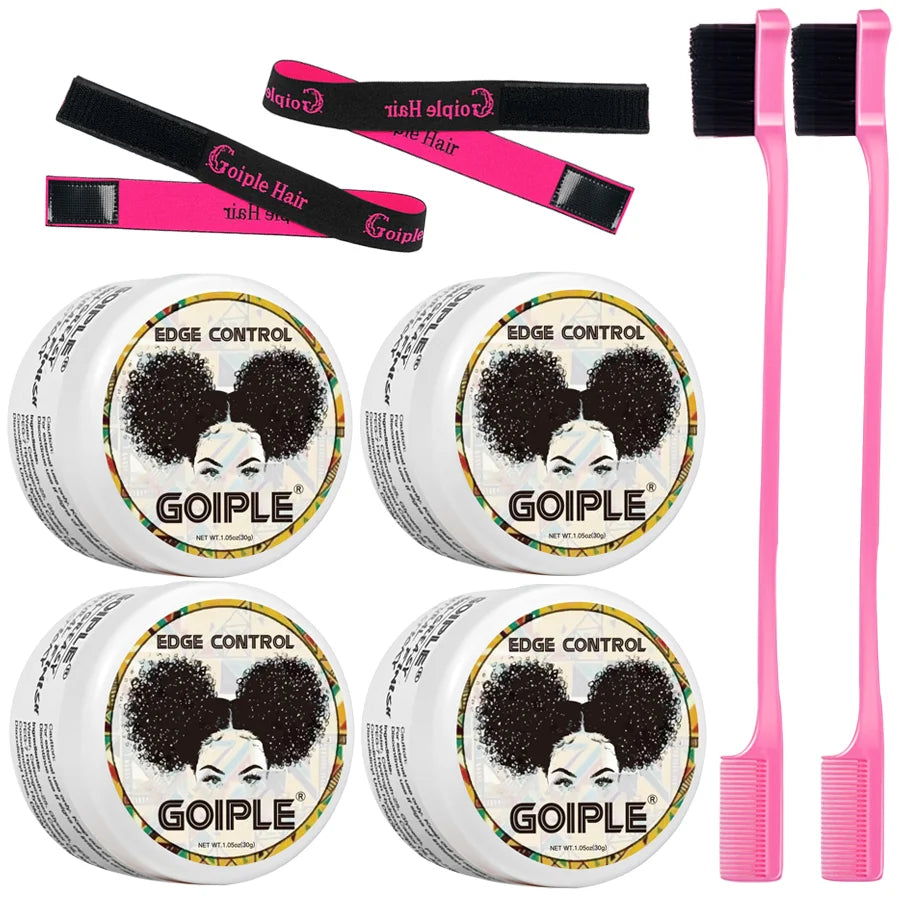 GOIPLE 30G Edge Control for 4C Curls Hair Styling Cream Tames Broken and Fix Bang Pomade Mini Small Hair Gel