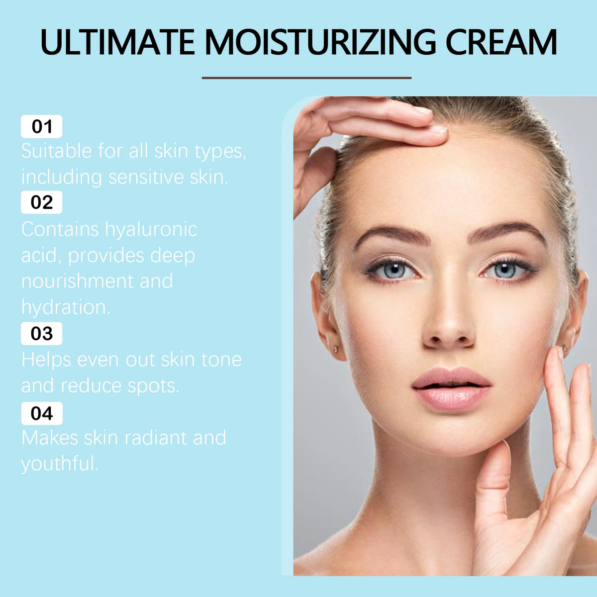 Centella Moisturizing Cream Hyaluronic Acid Daily Nourishing Cream Strengthen Barrier Rejuvenation Oil Control Brighten Skin Car