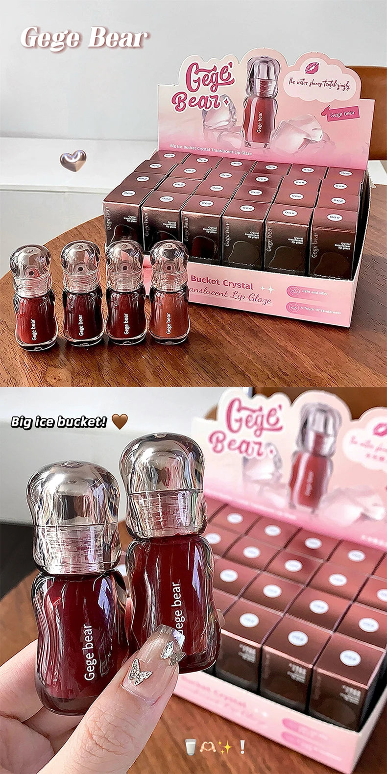 Moisturizing Plump Lips Mirror Effect Lip Color Non Greasy Texture Liquid Lip Pigment Not Easy To Stick Lightly Lip Glaze