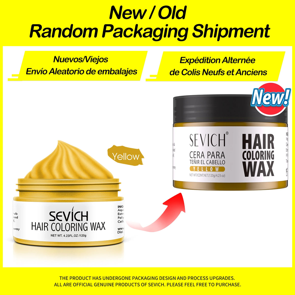 SEVICH 120g Hair Colour Wax Easy To Wash DIY Hairs Dyed Mud Dye for Eyebrow Beards Coloring Styling Temporary Hair Colour Cream