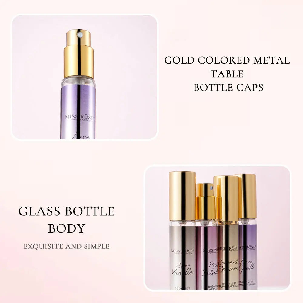 15ml Portable Shimmer Floral Perfume For Women Long‑lasting Light Fragrance Mini Scent Body Mist Daily Cosmetics